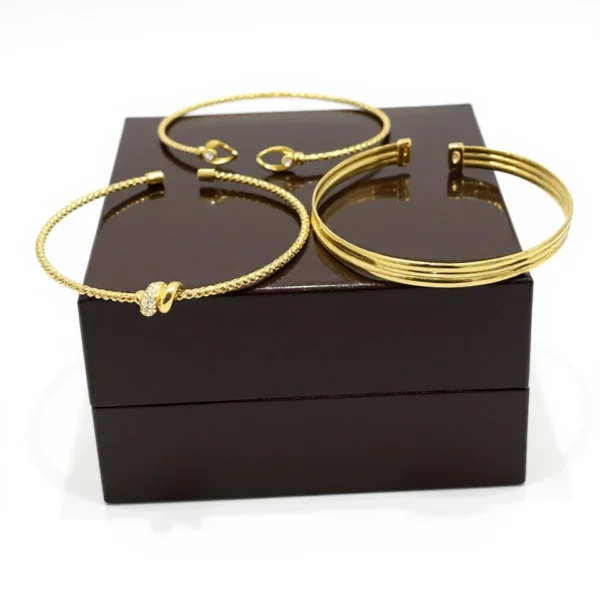 Gold Beads Bracelet 21KT - FKJBRL21KM10006