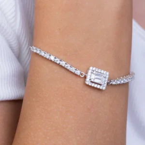 Tennis Square Bracelet